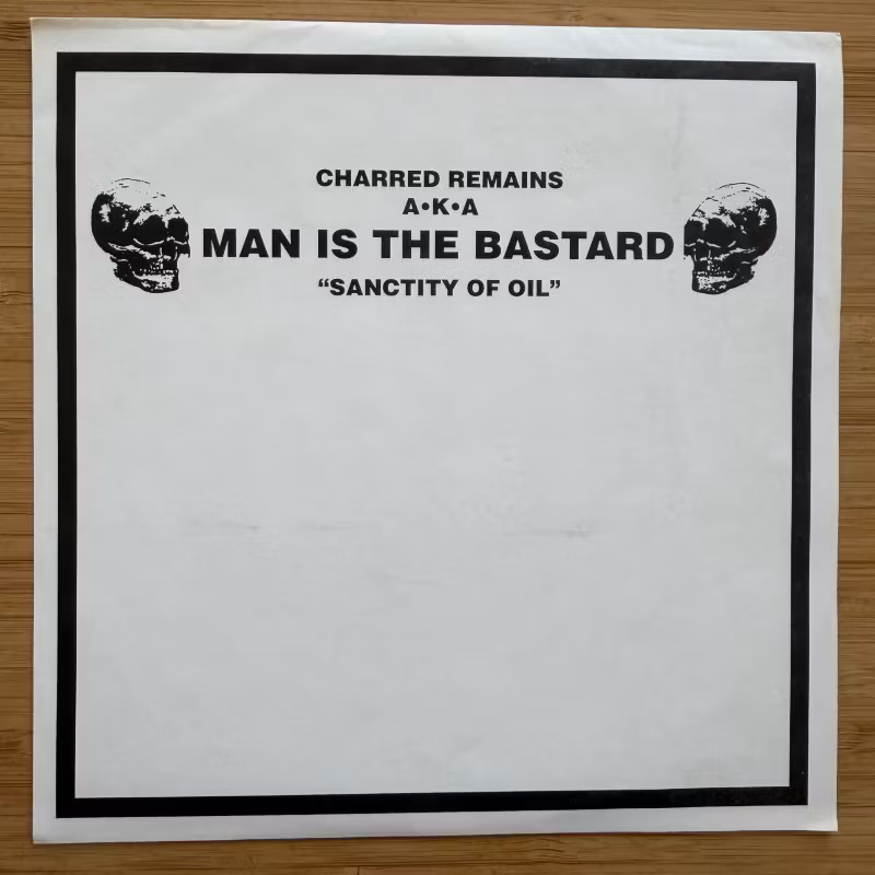 BIZARRE UPROAR / CHARRED REMAINS AKA MAN IS THE BASTARD Split (DP - USA original) (EX/NM) 7"