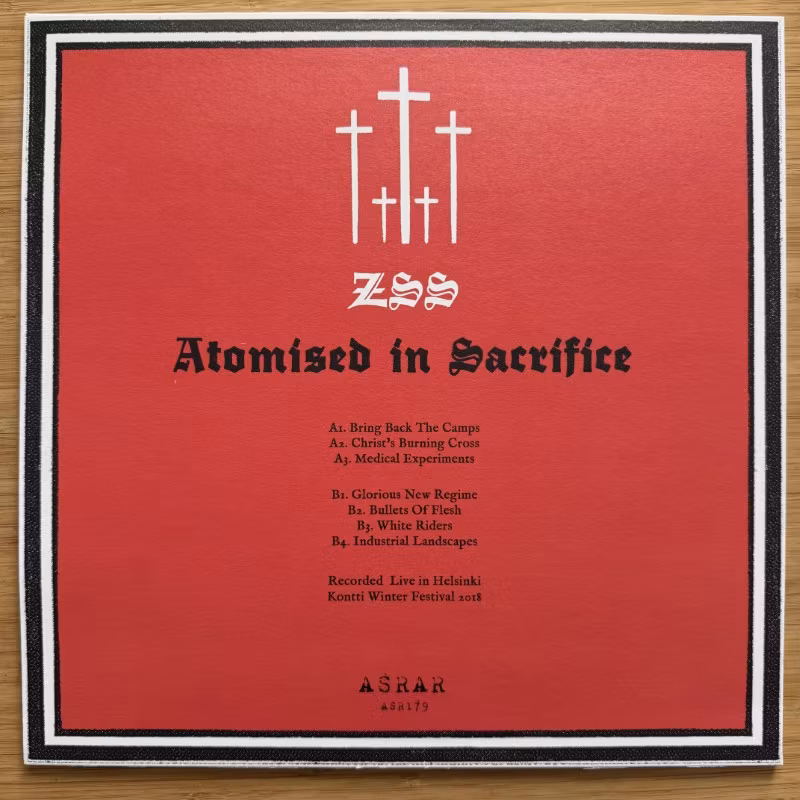 ZYKLON SS Atomised In Sacrifice (ASRAR - Italy reissue) (NM) LP