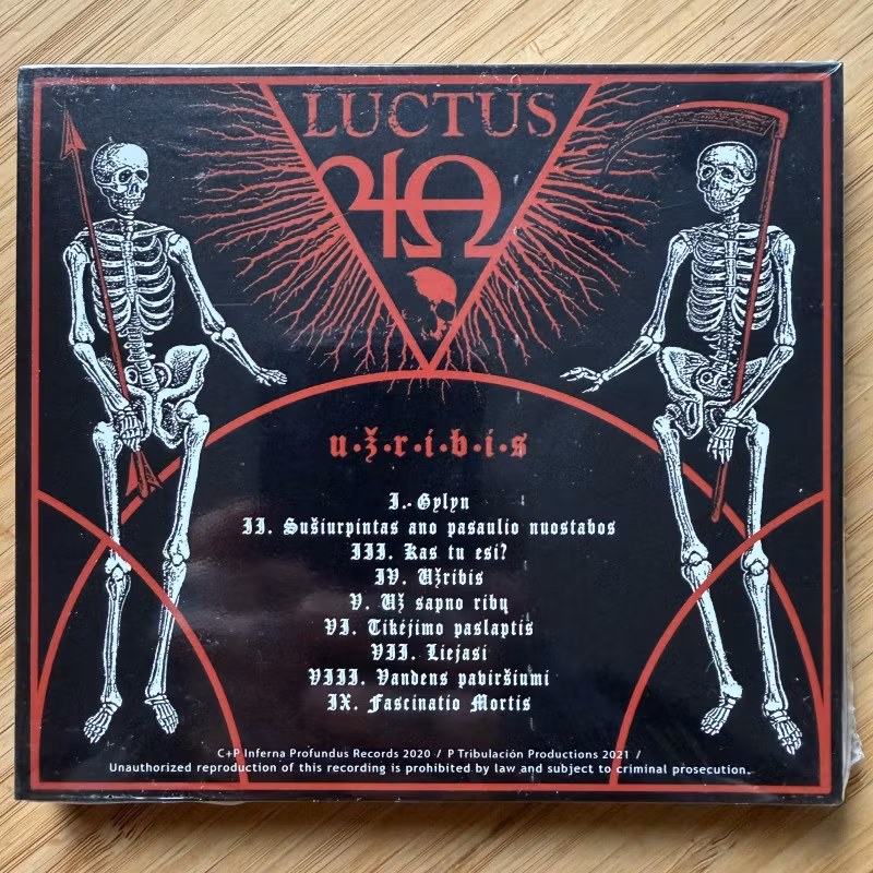 LUCTUS Užribis (Tribulacion - Colombia original) (SS) CD