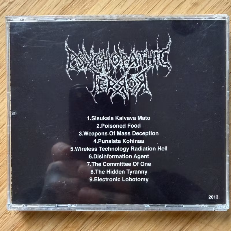 PSYCHOPATHIC TERROR 4:You Shall Not Destroy (Self released - Finland original) (NM) CD
