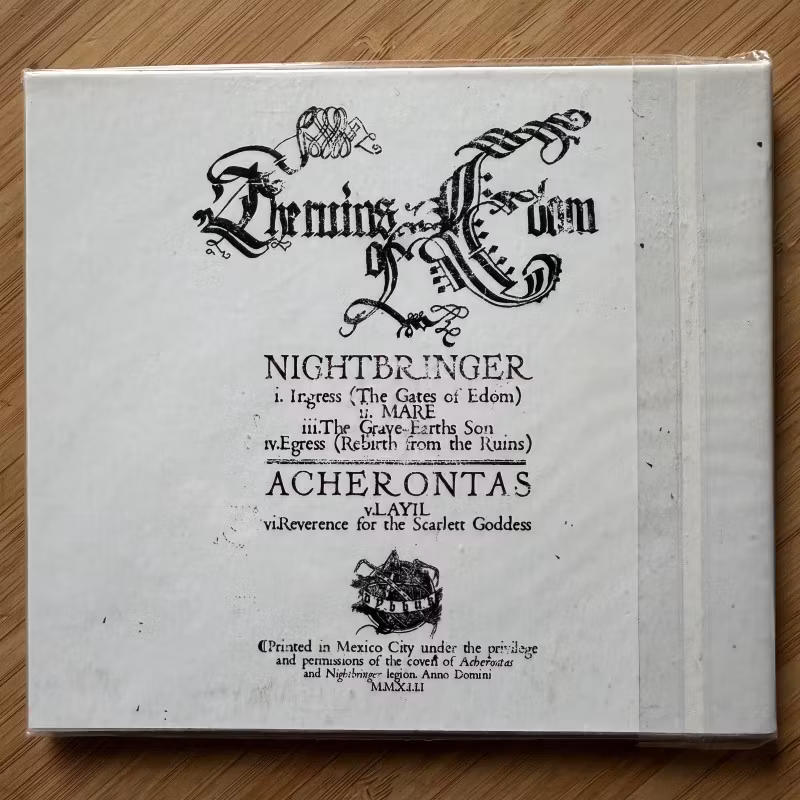 NIGHTBRINGER / ACHERONTAS The Ruins Of Edom (Dybbuk - Mexico reissue) (NM) CD