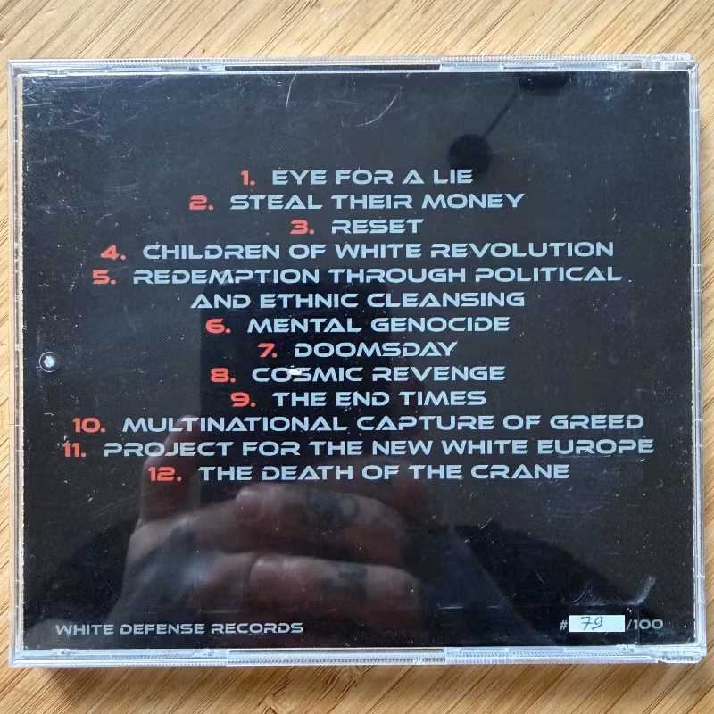 RAGE AGAINST THE GLOBALIST MACHINE Industrial Resistance (White Defense - Finland original) (NM) CDR
