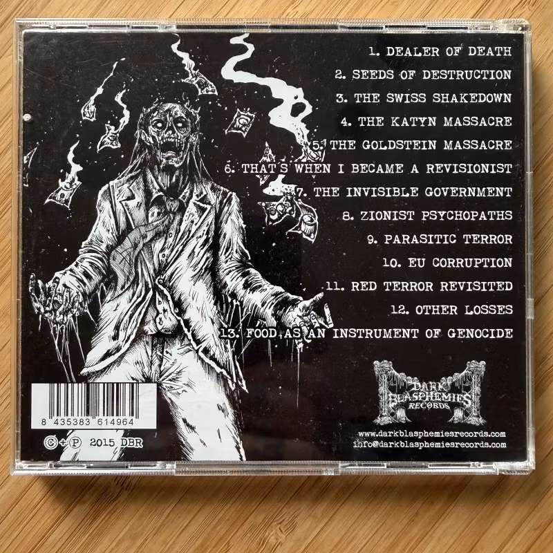 PSYCHOPATHIC TERROR War Against The Global Maze Of Tyranny (Dark Blasphemies - Spain original) (NM) CD
