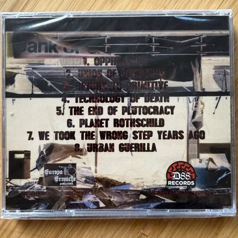 RAGE AGAINST THE GLOBALIST MACHINE / STRAIGHT ARM SALUTE A Joined Spear Through The Heart Of The Modern World (Europa Erwache - Finland original) (SS) CD