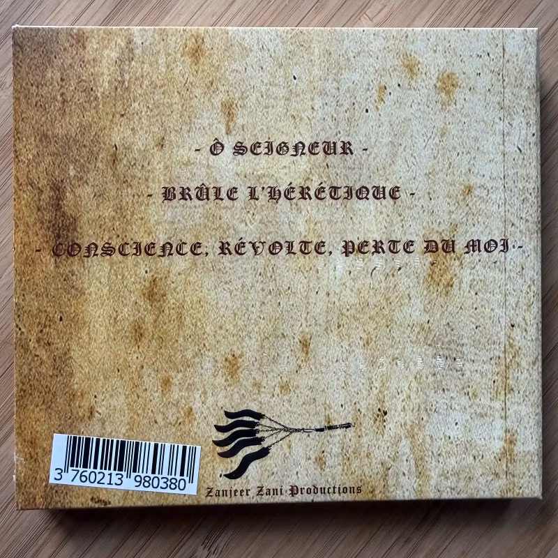 SEKTARISM La Mort De L'Infidèle (Zanjeer Zani - France original) (SS) CD
