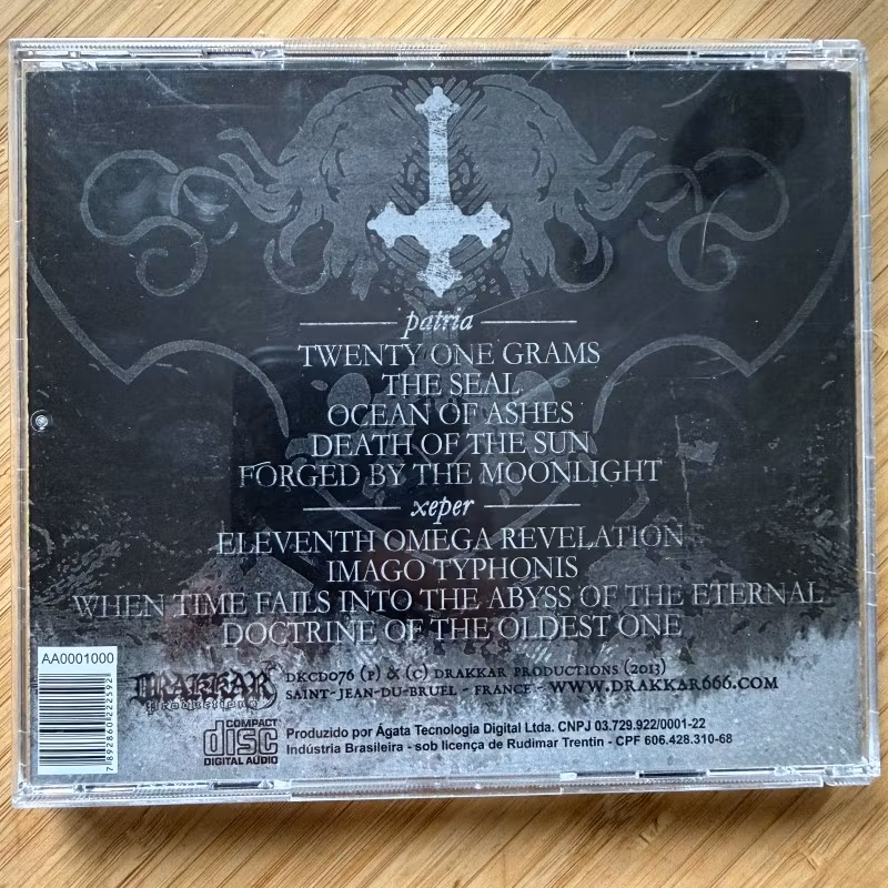 PATRIA / XEPER Divide Et Impera (Drakkar - Brazil original) (NM) CD