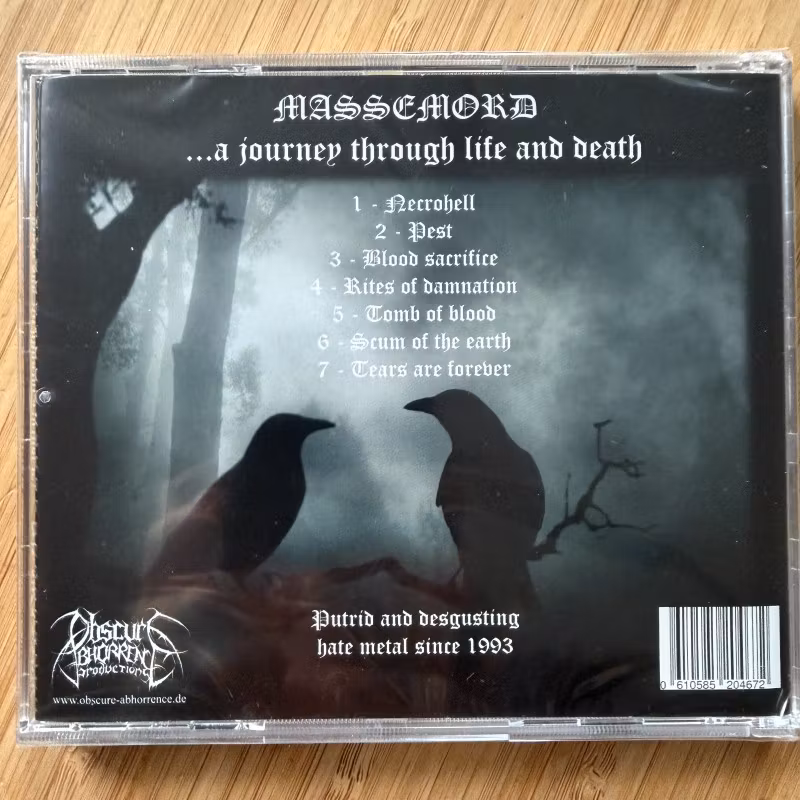 MASSEMORD ...A Journey Through Life And Death (Obscure Abhorrence - Germany original) (SS) CD