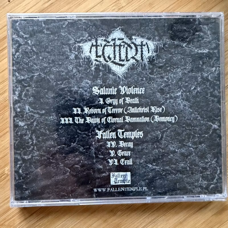 प्रलय Satanic Violence / Fallen Temples (Fallen Temple - Poland original) (SS) CD