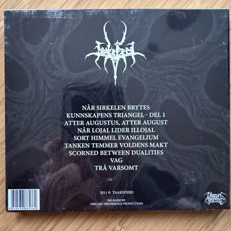 TAAKEFERD Når Sirkelen Brytes (Obscure Abhorrence - Germany original) (SS) CD