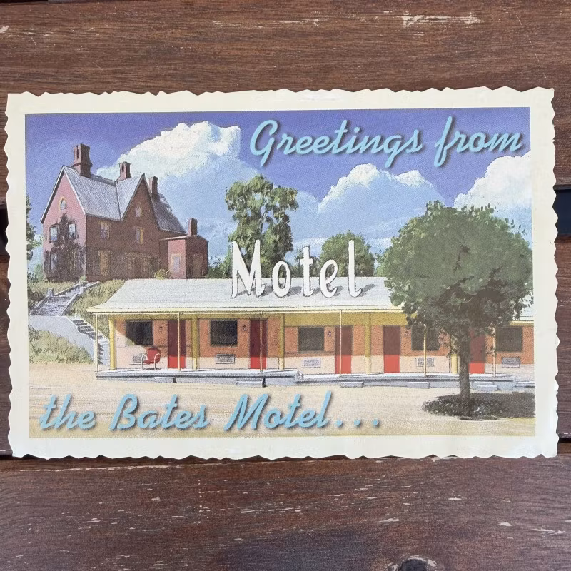 PSYCHO Bates Motel (EX) POSTCARD