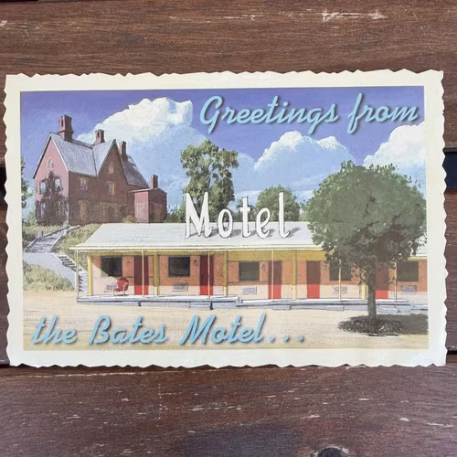 PSYCHO Bates Motel (EX) POSTCARD