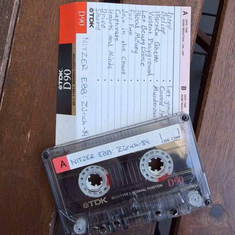 NITZER EBB Zürich 1989 (VG+) TAPE