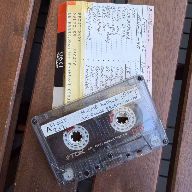 FRONT 242 Malmö 1986 / De Panne 1985 (VG+) TAPE
