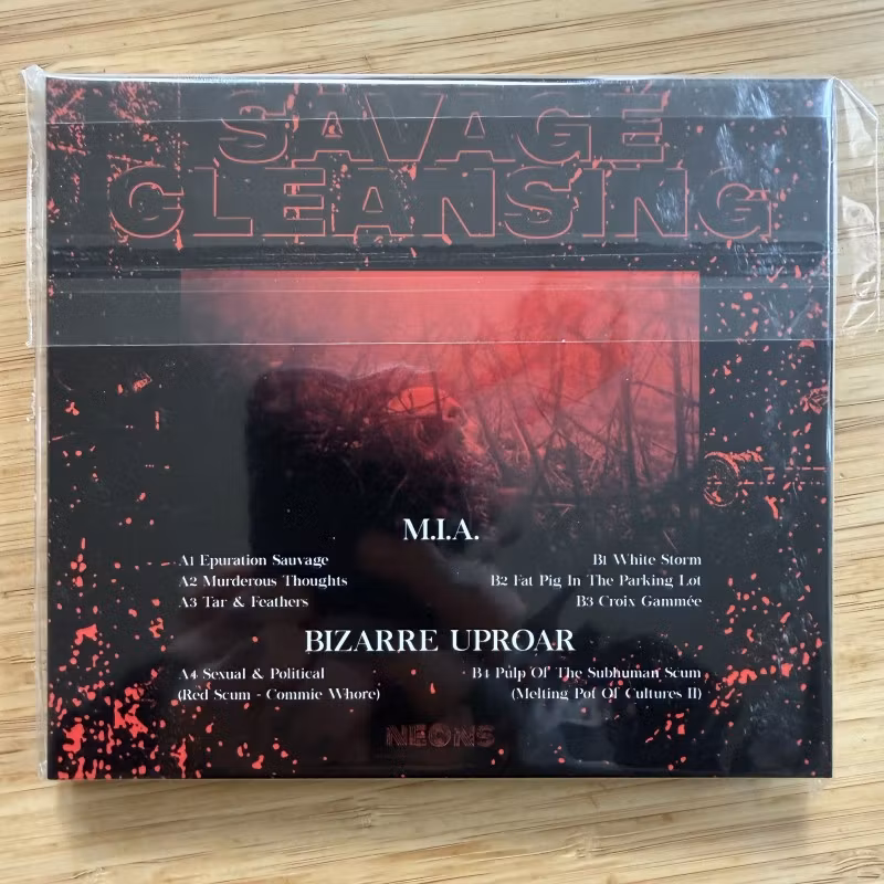 BIZARRE UPROAR / M.I.A. Savage Cleansing (Neons Publishing – France original) (NM) 2xCDR