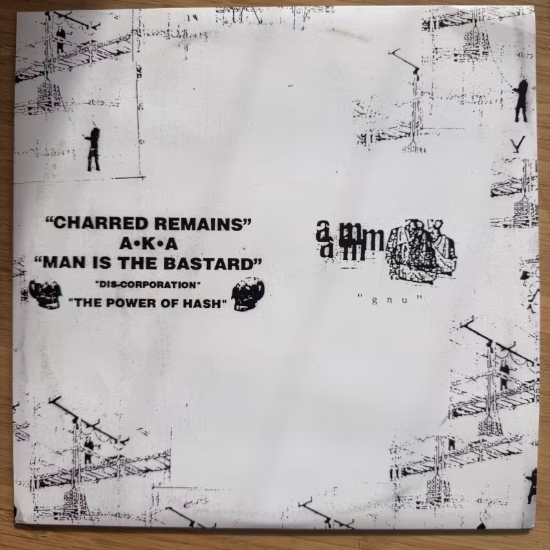AUNT MARY / CHARRED REMAINS AKA MAN IS THE BASTARD Split (Deep Six - USA reissue) (EX) 10"
