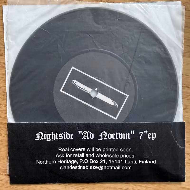 NIGHTSIDE Ad Noctvm (Promo) (Northern Heritage - Finland original) (EX) 7"