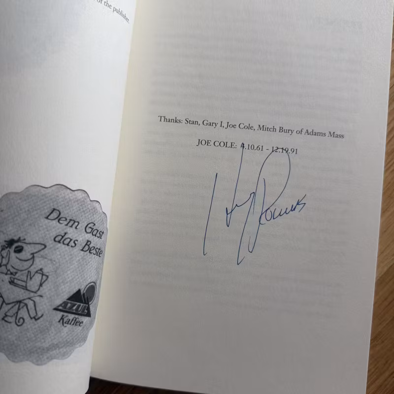 HENRY ROLLINS Black Coffee Blues (Signed) (NM) BOOK