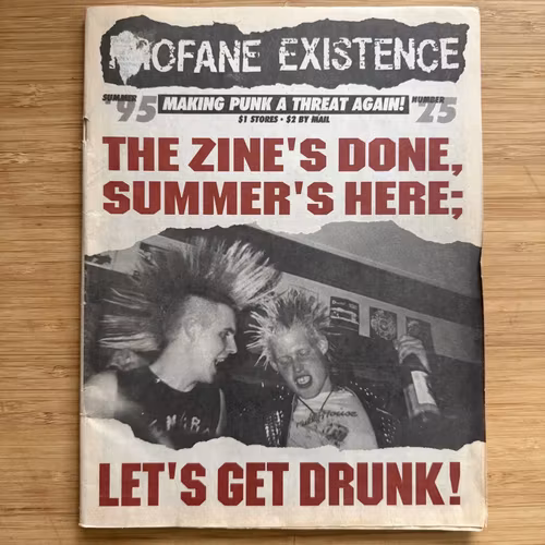 PROFANE EXISTENCE #25 1995 (VG+) MAGAZINE