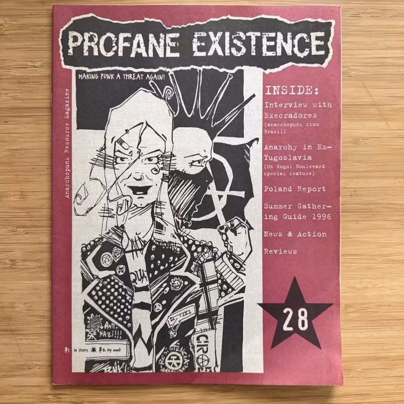 PROFANE EXISTENCE #28 1996 (EX) MAGAZINE