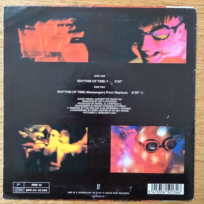 FRONT 242 Rhythm Of Time (Red Rhino - Europe original) (VG+) 7"