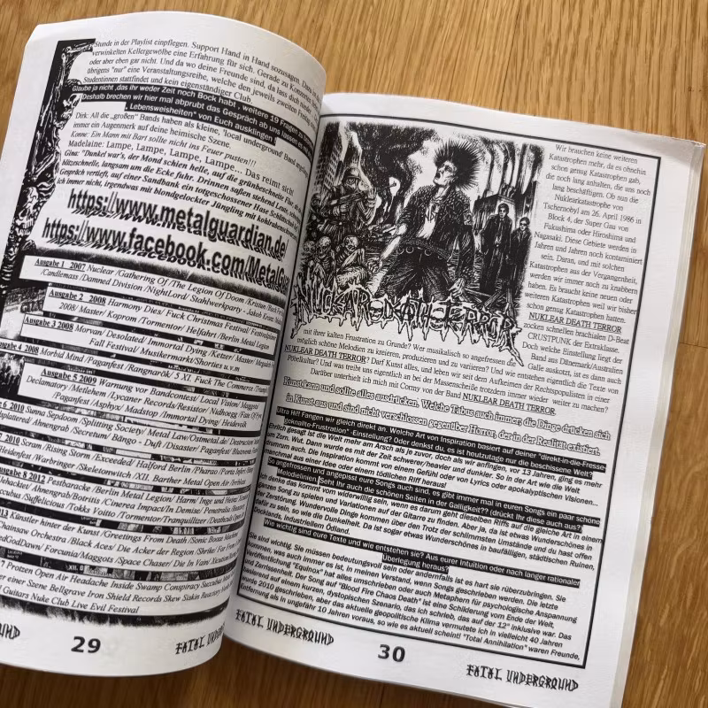 FATAL UNDERGROUND #49 2017 (EX) FANZINE