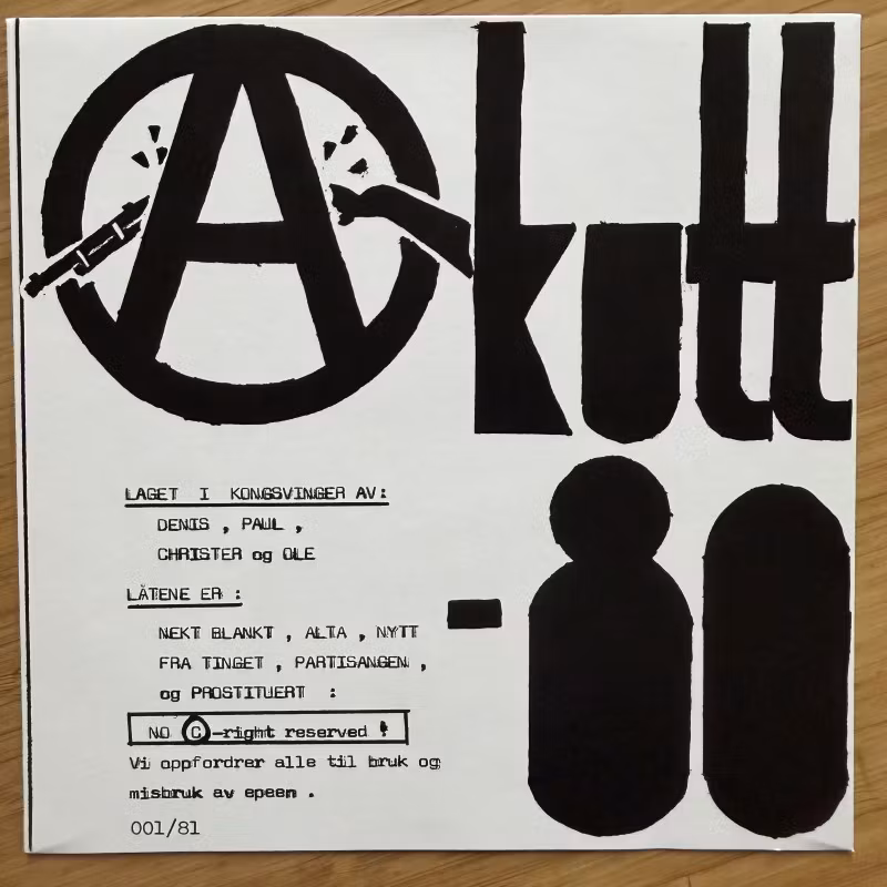 AKUTT-80 Akutt-80 (No Plan - Germany reissue) (NM) 7"