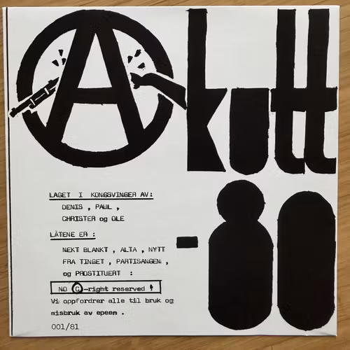 AKUTT-80 Akutt-80 (No Plan - Germany reissue) (NM) 7"