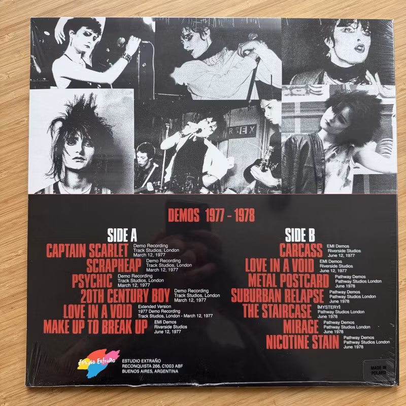 SIOUXSIE AND THE BANSHEES Demos 1977-1978 (Estudio Extrano - Europe original) (SS) LP