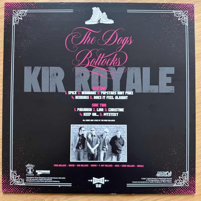 DOGS BOLLOCKS, the Kir Royale (Tvåtakt - Sweden original) (EX/NM) LP