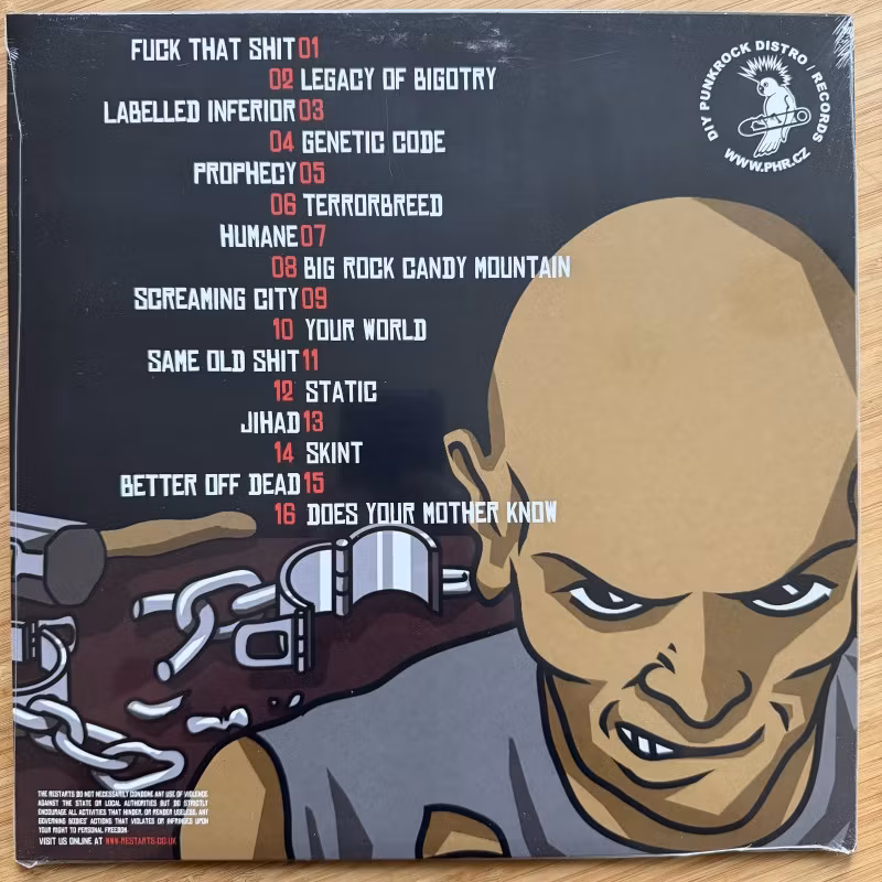 RESTARTS, the Slumworld (Papagájův Hlasatel - Czech Republic reissue) (SS) LP