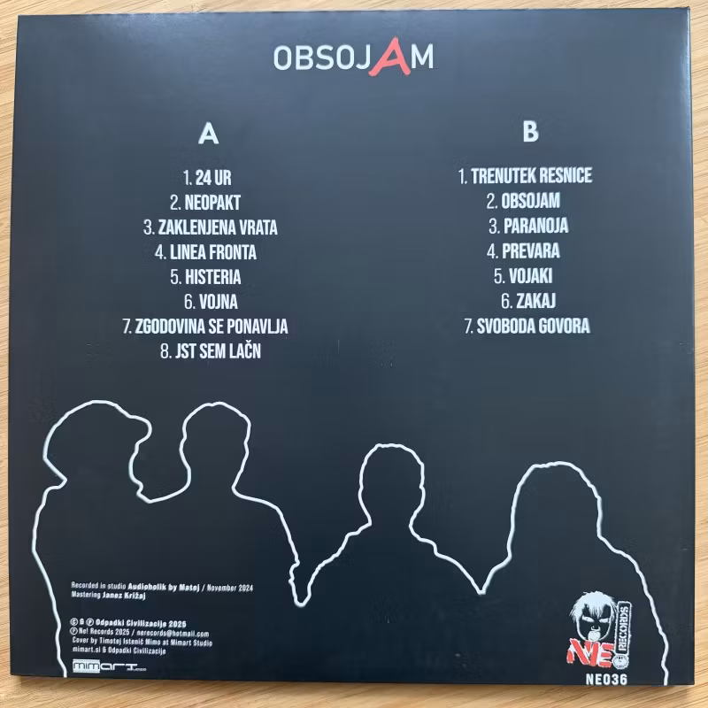 ODPADKI CIVILZACIJE Obsojam (Ne! - Sweden original) (NM) LP