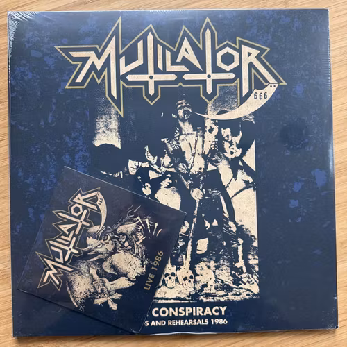 MUTILATOR Evil Conspiracy - Demos And Rehearsals 1986 (F.O.A.D. - Italy original) (SS) LP+CD