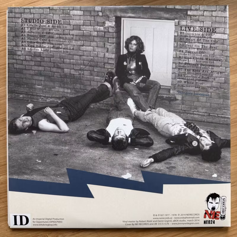 BLITZKRIEG BOP The Usual Suspects (Blue vinyl) (Ne! - Sweden original) (NM) LP+CD
