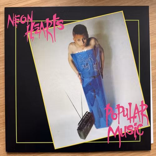 NEON HEARTS Popular Music (Red vinyl) (Overground - UK reissue) (EX/NM) LP