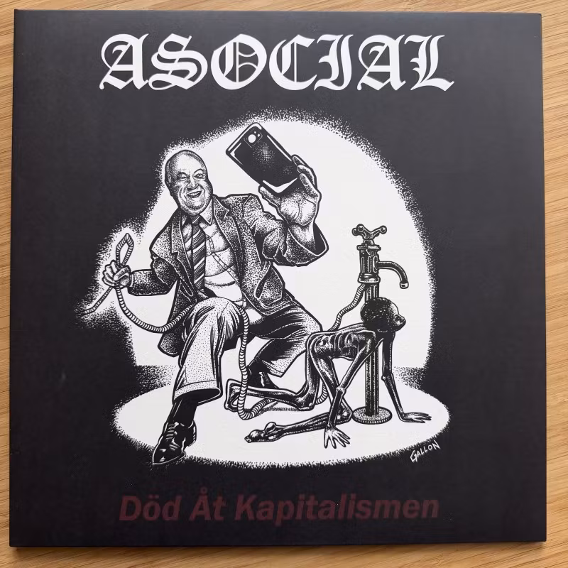 ASOCIAL Död Åt Kapitalismen (F.O.A.D. - Italy original) (NM) LP