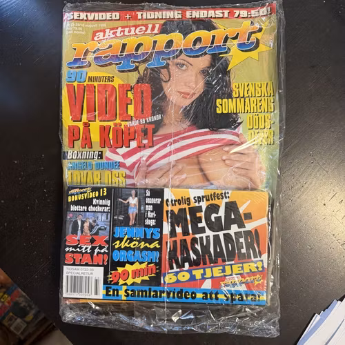 AKTUELL RAPPORT Augusti 1999 (SS) MAGAZINE + VHS