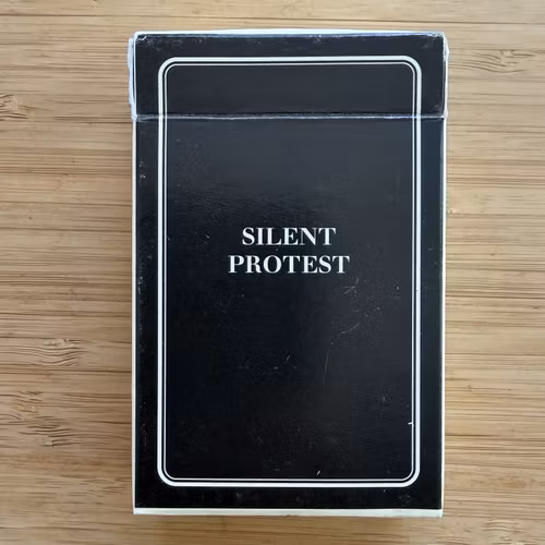 BILL DRUMMOND / THE KLF Silent Protest (EX) CARD GAME