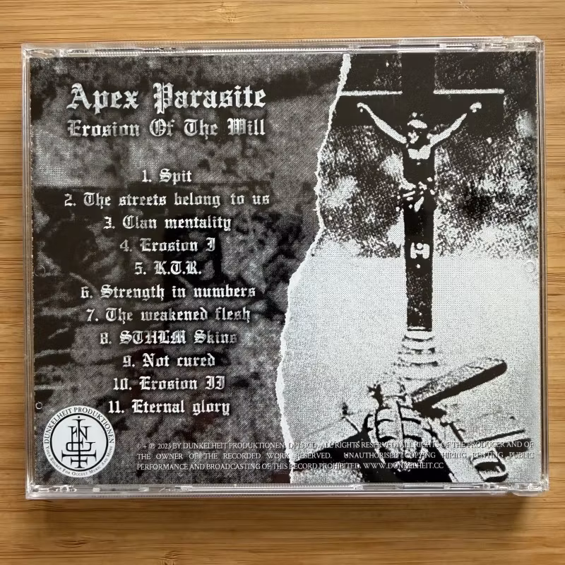 APEX PARASITE Erosion Of The Will (Dunkelheit - Germany original) (NM) CD