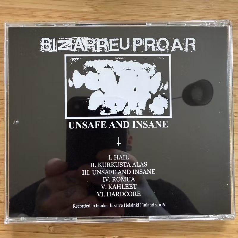 BIZARRE UPROAR Unsafe And Insane (Filth And Violence - Finland repress) (NM) CD