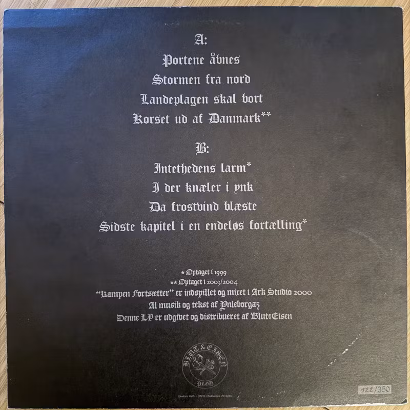 ANGANTYR Kampen Fortsætter (Blut & Eisen - Germany reissue) (VG+/EX) LP