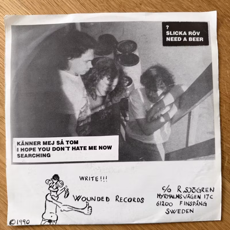 WOUNDED KNEE Searching (Wounded - Sweden original) (VG+) 7"
