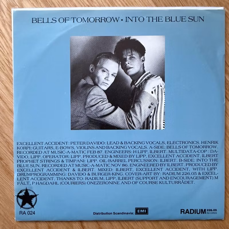 EXCELLENT ACCIDENT Bells Of Tomorrow (Radium 226.05 - Sweden original) (VG+/EX) 7"