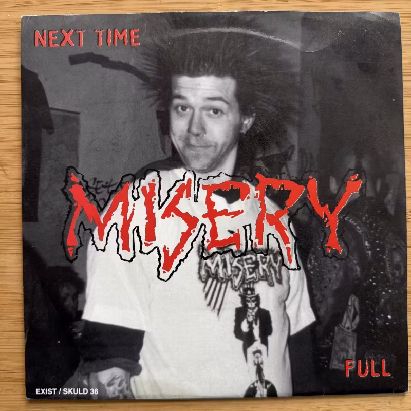 MISERY Next Time (Purple vinyl) (Profane Existence - USA original) (VG+/EX) 7"