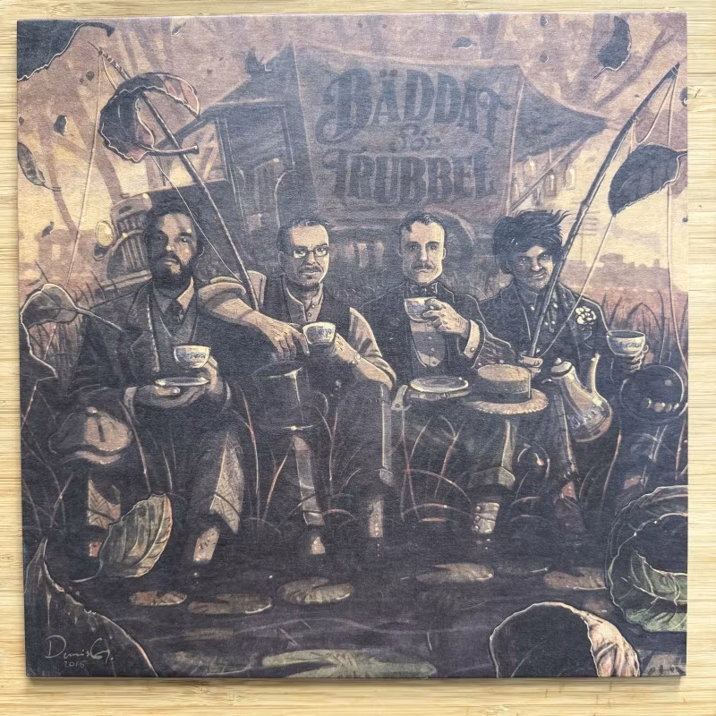 BÄDDAT FÖR TRUBBEL Två Sjundedelar Av Ett Liv (Blue vinyl) (Ken Rock - Sweden original) (NM/EX) LP