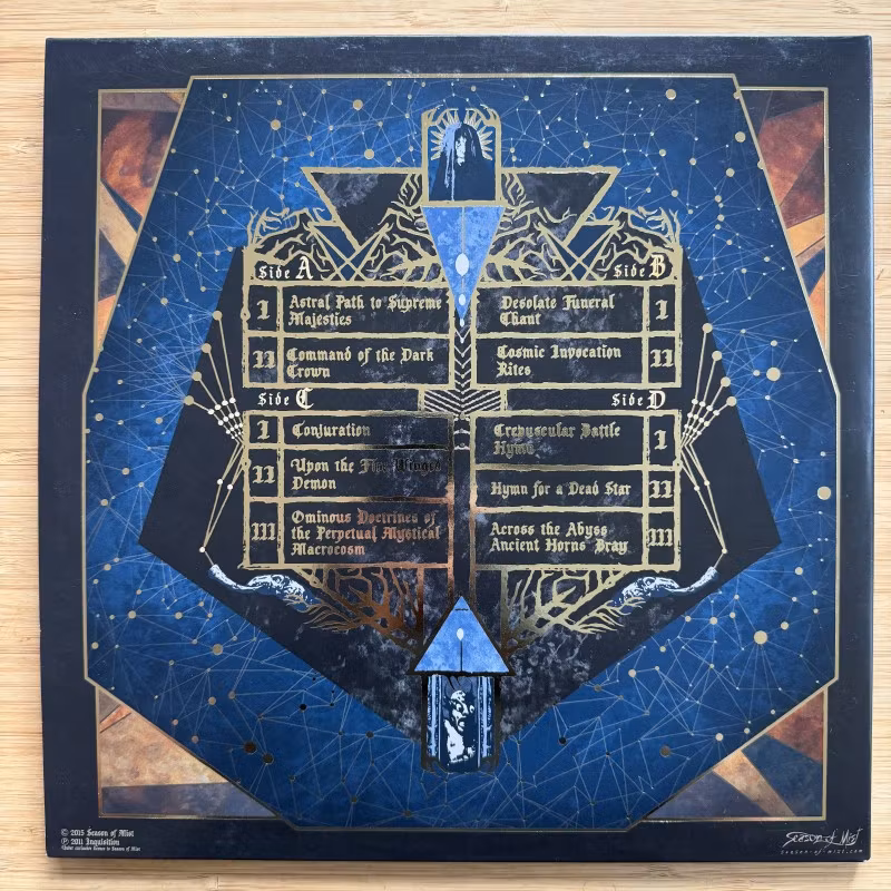 INQUISITION Ominous Doctrines Of The Perpetual Mystical Macrocosm (Season of Mist - France reissue) (EX/NM) 2LP