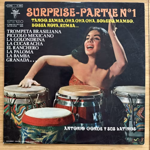ANTONIO CONDE Y SUS LATINOS Surprise-Partie Nº 1 (Trianon - France original) (VG+) LP