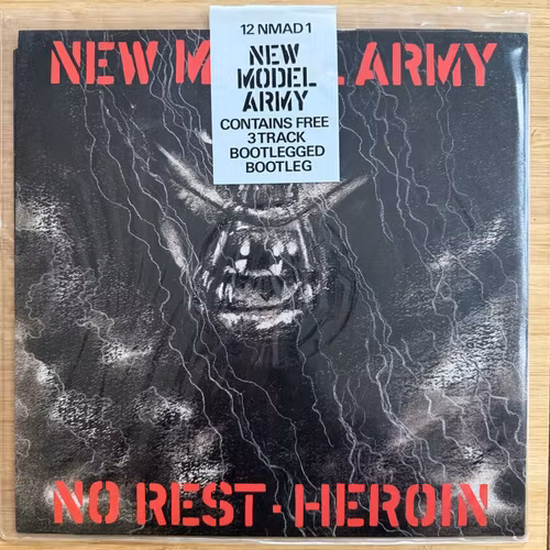 NEW MODEL ARMY No Rest / Heroin (EMI - UK original) (EX/VG+) 2x12"