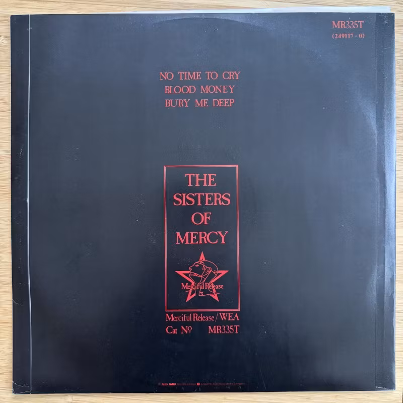 SISTERS OF MERCY, the No Time To Cry (Merciful Release - UK original) (VG+/VG) 12"