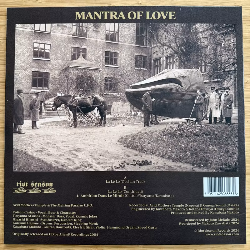 ACID MOTHERS TEMPLE & THE MELTING PARAISO U.F.O. Mantra Of Love (Bone/cream vinyl) (Riot Season - UK reissue) LP