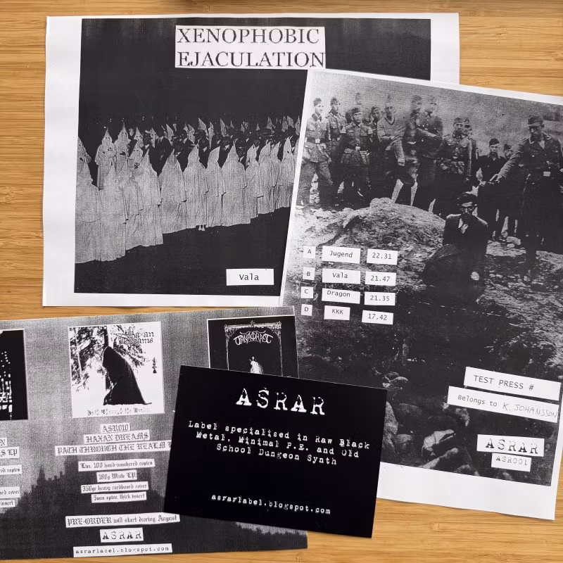 XENOPHOBIC EJACULATION Vala (Test press) (ASRAR - Italy reissue) (VG+/NM) 2LP